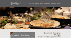 Desktop Screenshot of cheznous-resto.be
