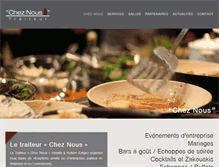 Tablet Screenshot of cheznous-resto.be